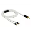Audiokabel DeLOCK 85848 1,2 m 2,5 mm 2x MMCX Weiß