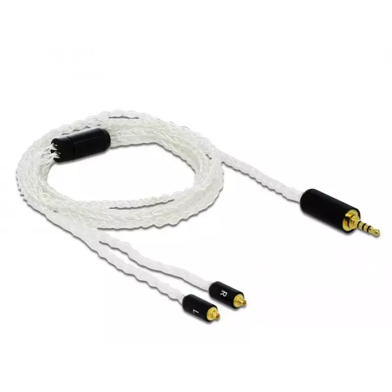Audiokabel DeLOCK 85848 1,2 m 2,5 mm 2x MMCX Weiß