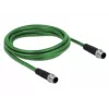 Netzwerkkabel DeLOCK 85918 RJ45 DIN EN 60811-C2-1 2m Schwarz