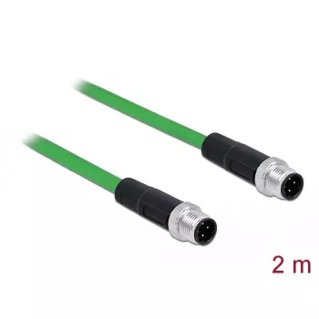 Netzwerkkabel DeLOCK 85918 RJ45 DIN EN 60811-C2-1 2m Schwarz