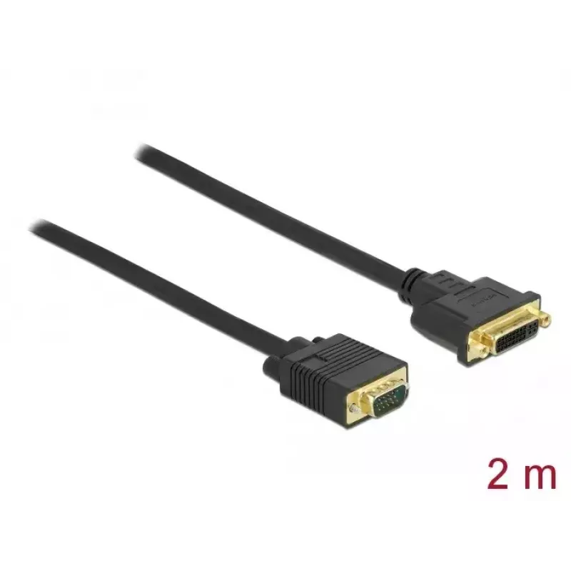 DVI-zu-VGA-Kabel DeLOCK 86757 2 m