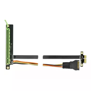 Riser Card DeLOCK PCI Express x1 auf x16 mit flexiblem Kabel 80 cm