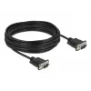 Serielles Kabel DeLOCK 86577 Schwarz 10 m RS-232 Sub-D9