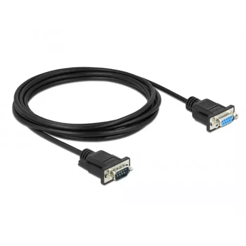 Serielles Kabel DeLOCK 86603 Schwarz 3 m RS-232 Sub-D9