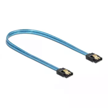 SATA-Kabel DeLOCK 82133 UV-Glow-Effekt Blau 70 cm