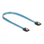 SATA-Kabel DeLOCK 82133 UV-Glow-Effekt Blau 70 cm