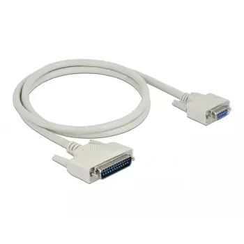 Serielles Kabel DeLOCK 84544 1m D-Sub 25-polig D-Sub 9-polig Beige