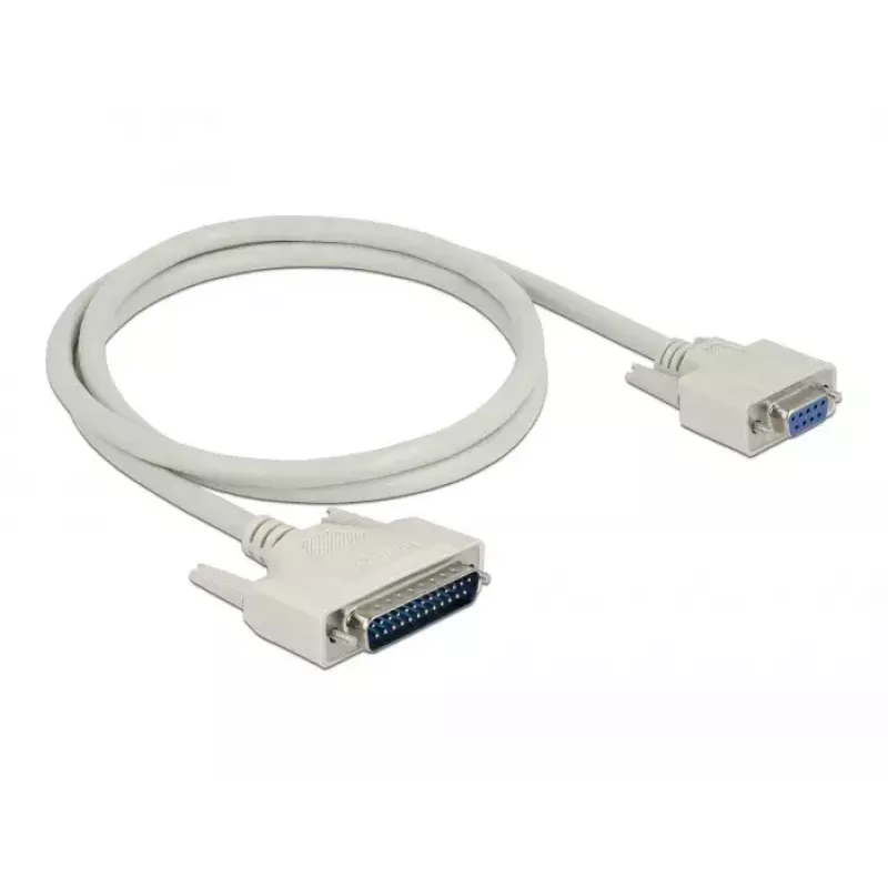 Serielles Kabel DeLOCK 84544 1m D-Sub 25-polig D-Sub 9-polig Beige