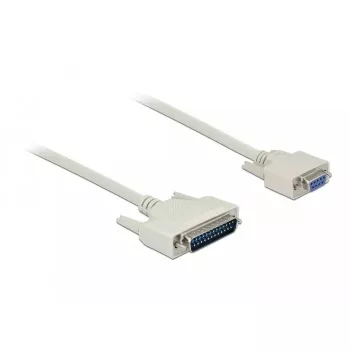 Serielles Kabel DeLOCK 84544 1m D-Sub 25-polig D-Sub 9-polig Beige