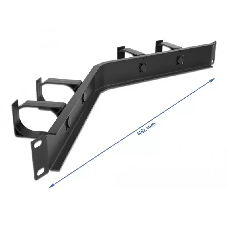 Kabelmanagementpanel DeLOCK 19 Zoll 66667 schwarz 1U mit Haken