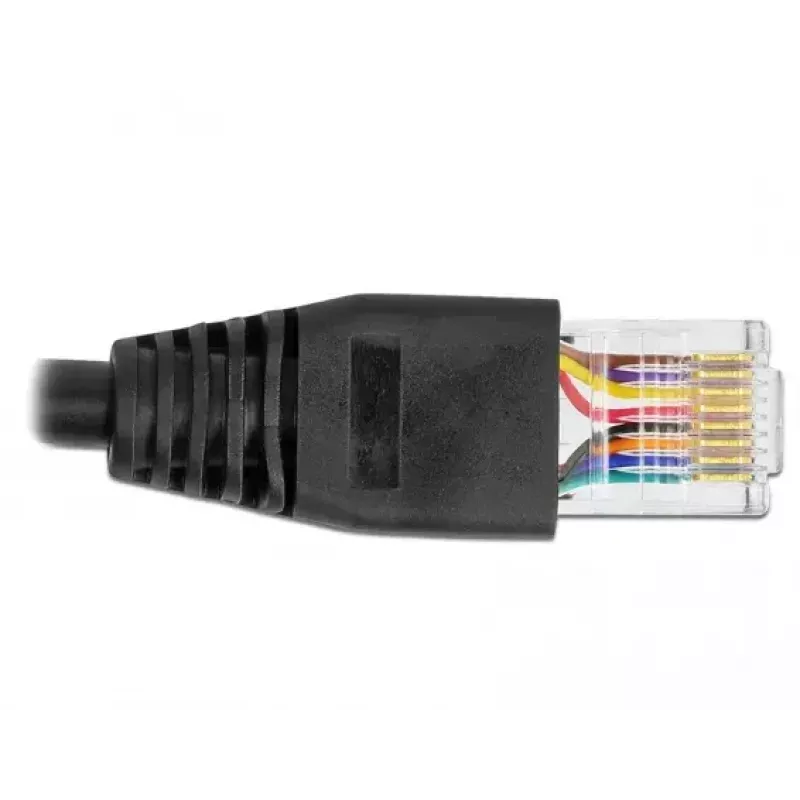 Serielles Verbindungskabel DeLOCK 64161 USB 2.0 Typ-A auf RS-232 RJ45 2m Schwarz