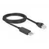 Serielles Verbindungskabel DeLOCK 64161 USB 2.0 Typ-A auf RS-232 RJ45 2m Schwarz