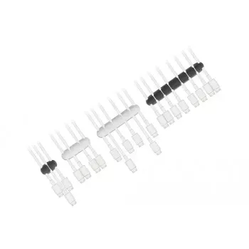 Kabelhalter DeLOCK 18402 selbstklebendes Kombi-Set 4 Stück schwarz weiß