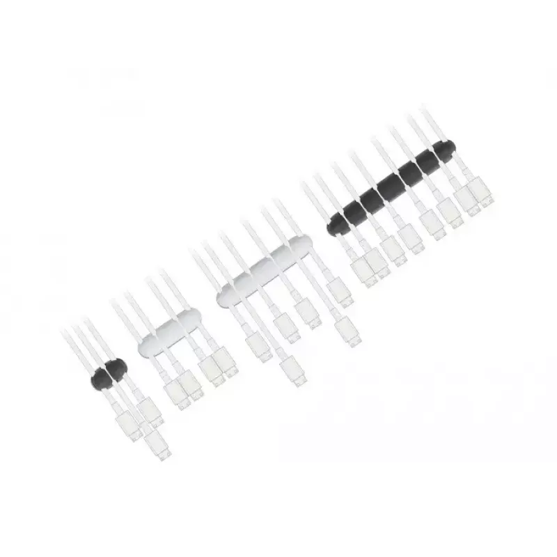 Kabelhalter DeLOCK 18402 selbstklebendes Kombi-Set 4 Stück schwarz weiß