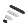 Kabelhalter DeLOCK 18402 selbstklebendes Kombi-Set 4 Stück schwarz weiß