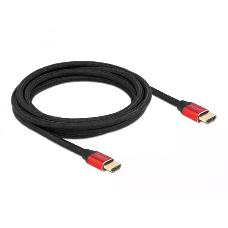 HDMI-Kabel DeLOCK Ultra High Speed 48 Gbit/s 8K 60 Hz Rot 3 m