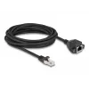 DeLOCK RJ50 Verlängerungskabel Stecker auf Buchse S/FTP 5 m schwarz