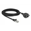 Netzwerk-Verlängerungskabel DeLOCK 87003 Cat.6A 3m Schwarz