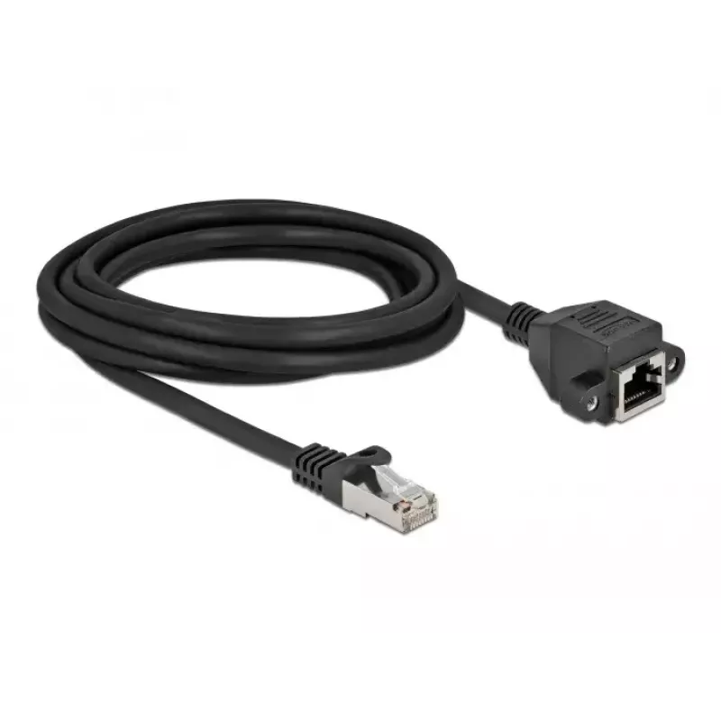 Netzwerk-Verlängerungskabel DeLOCK 87003 Cat.6A 3m Schwarz