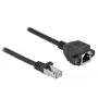 Netzwerk-Verlängerungskabel DeLOCK 87003 Cat.6A 3m Schwarz