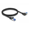 Netzwerkkabel DeLOCK RJ45 Cat.6A S/FTP 1m Schwarz