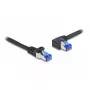 Netzwerkkabel DeLOCK RJ45 Cat.6A S/FTP 1m Schwarz
