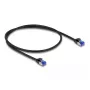 Netzwerkkabel DeLOCK RJ45 Cat.6A S/FTP schlank 0,5 m Schwarz