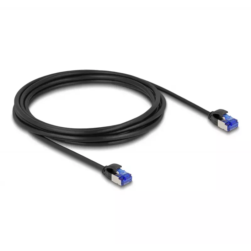 Netzwerkkabel DeLOCK RJ45 Cat.6A 3m Schwarz