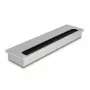 Schreibtisch-Kabeldurchlass DELOCK 66863, silber, 80×300×28 mm, 1 Stück