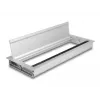 Kabeldurchlass DELOCK 66864 für Schreibtisch, silber, 120×300×28 mm