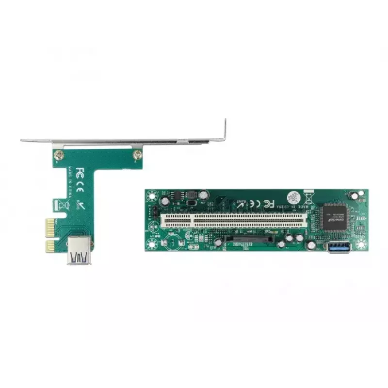 DeLOCK Riser-Karte PCI Express x1 auf PCI 32-Bit-Steckplatz 60 cm Kabel