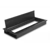 DeLOCK Kabeldurchführung für Tischmontage mit Bürste 300 x 120 x 28 mm schwarz