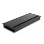 DeLOCK Kabeldurchführung für Tischmontage mit Bürste 300 x 120 x 28 mm schwarz