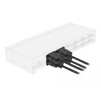Serielles Kabel DeLOCK 87783 Schwarz 10 m DB-9