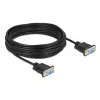 Serielles Kabel DeLOCK 87783 Schwarz 10 m DB-9