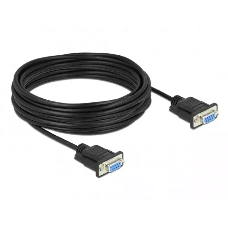 Serielles Kabel DeLOCK 87783 Schwarz 10 m DB-9