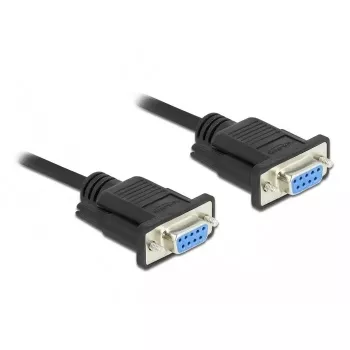 Serielles Kabel DeLOCK 87783 Schwarz 10 m DB-9