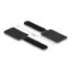 DeLOCK Mini-Klett-Kabelhalter 90 mm x 24 mm selbstklebend 10 Stück schwarz