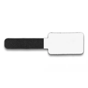 DeLOCK Mini-Klett-Kabelhalter 90 mm x 24 mm selbstklebend 10 Stück schwarz