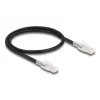 Netzwerkkabel DELOCK 80254 Cat6a S/FTP (S-STP) RJ-45 zu RJ-45 0,5 m Schwarz