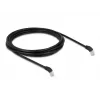 DeLOCK RJ45 Netzwerkkabel Cat.6A S/FTP 45° abwärts abgewinkelt 3 m schwarz