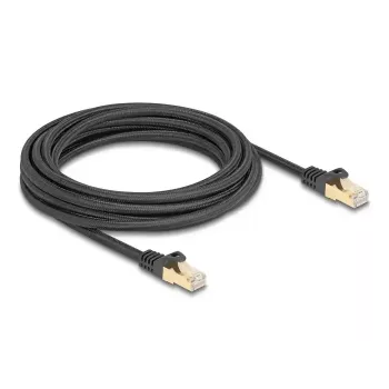 DeLOCK RJ45-Netzwerkkabel Kat.6A S/FTP 5m Schwarz