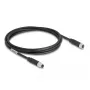 DeLOCK M8 3-poliges Kabel A-codiert Stecker auf Buchse PUR TPU 2 m