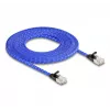 Netzwerkkabel DeLOCK RJ45 Flach Cat.6A 5m Blau
