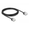 Netzwerkkabel DeLOCK RJ45 Cat.6 UTP Ultra schlank 3m Schwarz