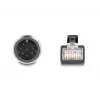 Netzwerkkabel DeLOCK M12 Kabel A-kodiert 8-Pin Stecker auf RJ45 Stecker Cat5e 1 m Schwarz