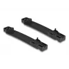 Kabelzugvorrichtung DELOCK für aktive optische Kabel, schwarz, Breite 20 mm, Tiefe 113 mm, minimaler Biegeradius 5 mm