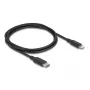 Kabel DELOCK USB-C auf Lightning schlank 1 m, Lightning ↔ USB-C, 9 V 3 A, 3,3 mm, MFi