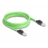 Netzwerkkabel DeLOCK 80890 RJ-45 Cat6a 2m Schwarz Grün