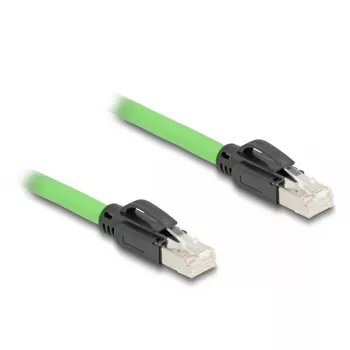 Netzwerkkabel DeLOCK 80890 RJ-45 Cat6a 2m Schwarz Grün